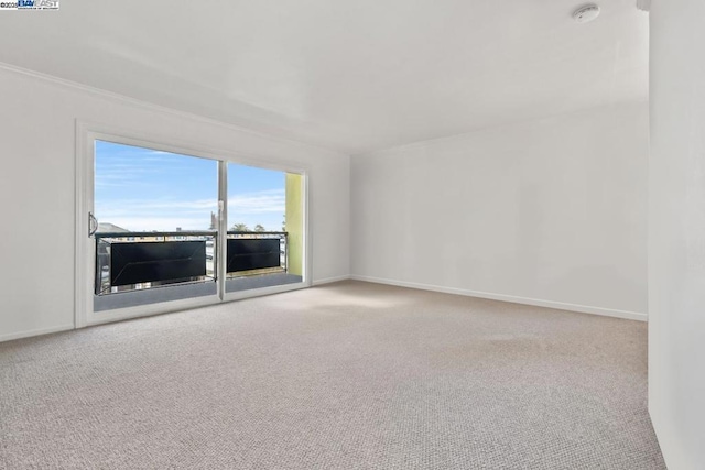 view of carpeted empty room