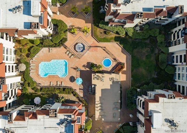 birds eye view of property