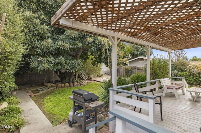 view of patio / terrace featuring a pergola