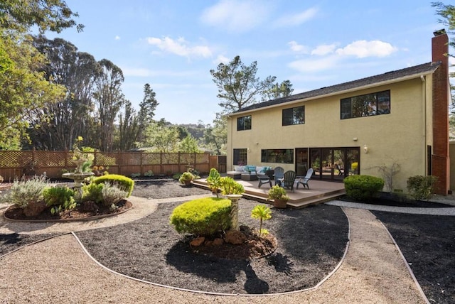 view of yard with outdoor lounge area and a patio