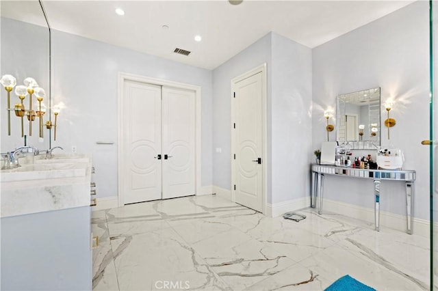 bathroom with vanity