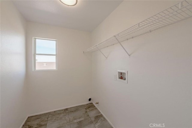 laundry area with washer hookup and gas dryer hookup