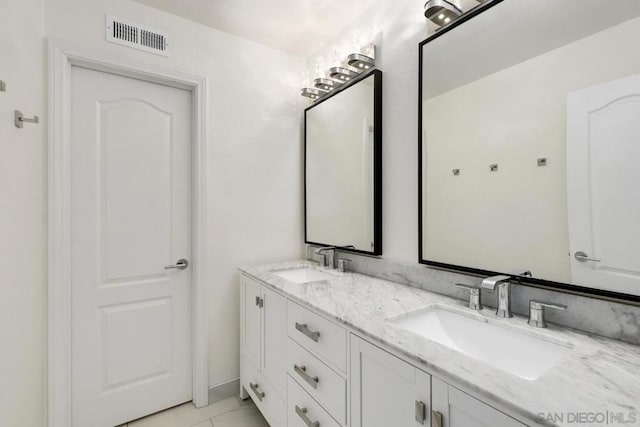 bathroom with vanity