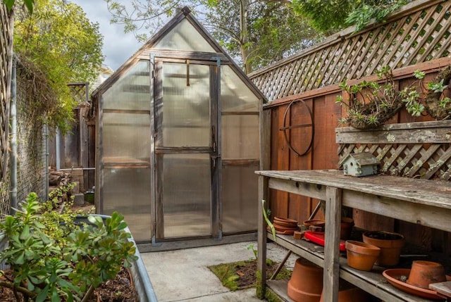 view of outbuilding