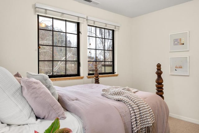 bedroom with carpet flooring