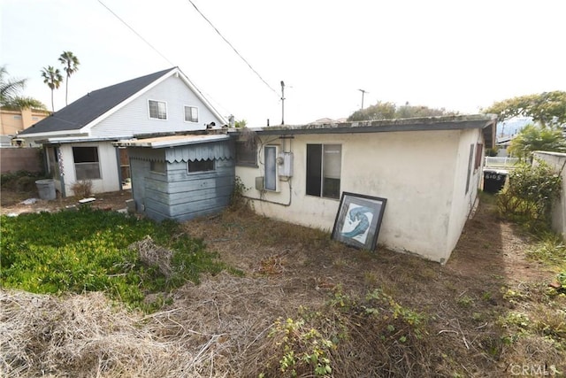 view of rear view of property