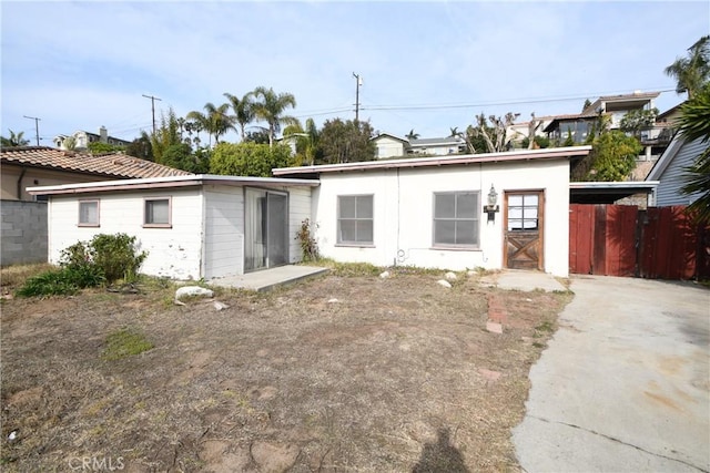 view of rear view of property