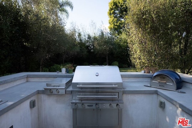 view of patio featuring area for grilling