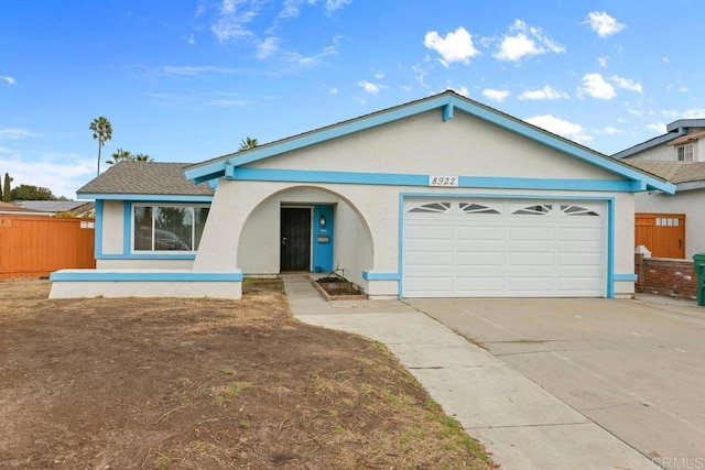 ranch-style house with a garage