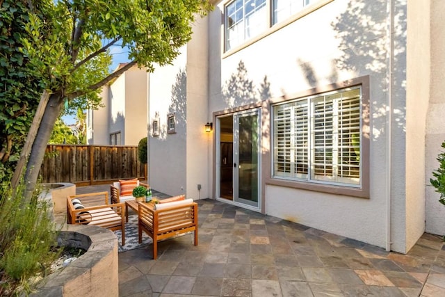 view of patio / terrace with an outdoor hangout area