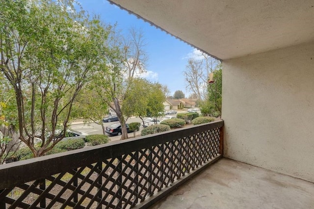 view of balcony