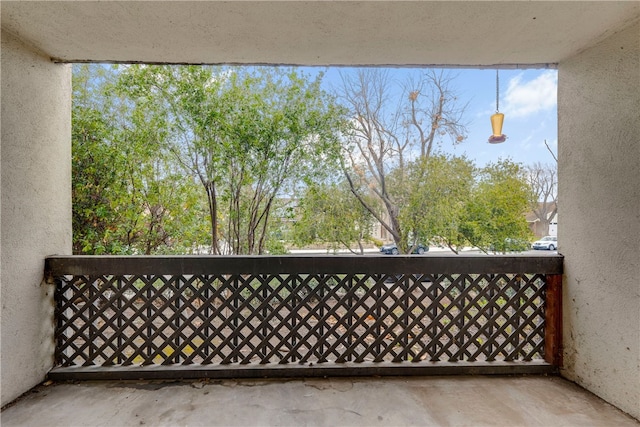 view of balcony