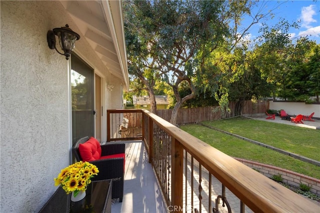 view of balcony