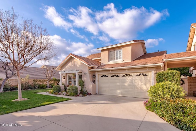 view of front of home featuring a front yard