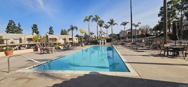 view of pool with a patio area