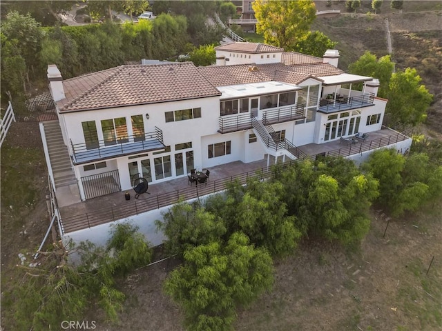 view of rear view of property