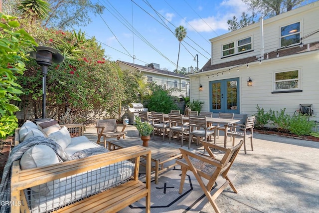 view of patio / terrace with french doors