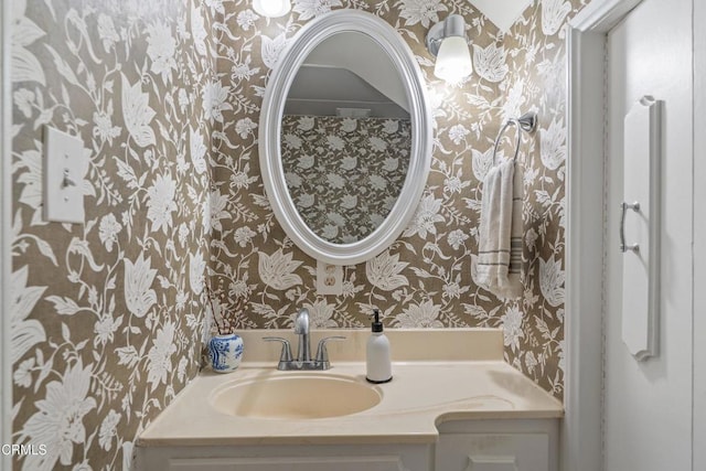 bathroom with vanity