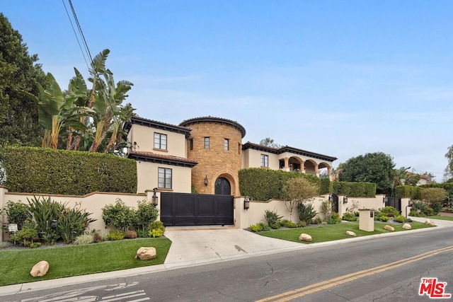 view of mediterranean / spanish house