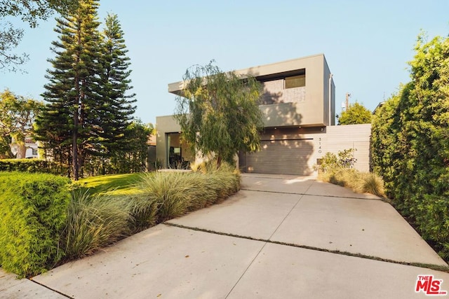 modern home with a garage