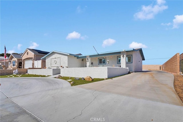 ranch-style house with a garage