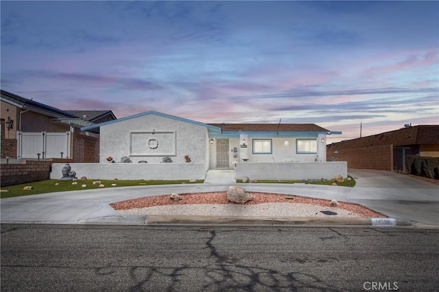 view of ranch-style home