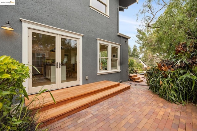 view of patio / terrace with french doors