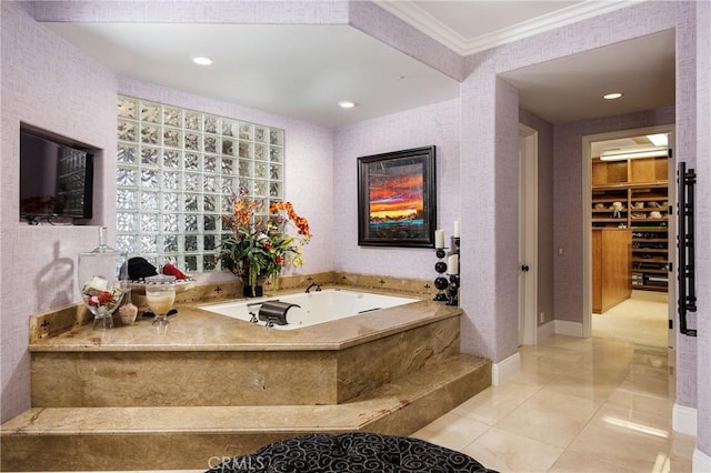 6 Inspiration, Laguna Niguel, CA 92677 - full bathroom with a bath and crown molding