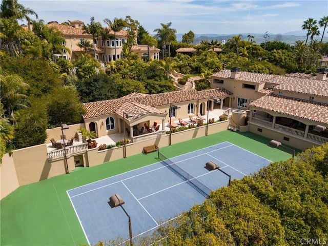 6 Inspiration, Laguna Niguel, CA 92677 - view of tennis court with a mountain view