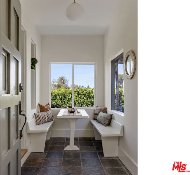 sitting room with breakfast area