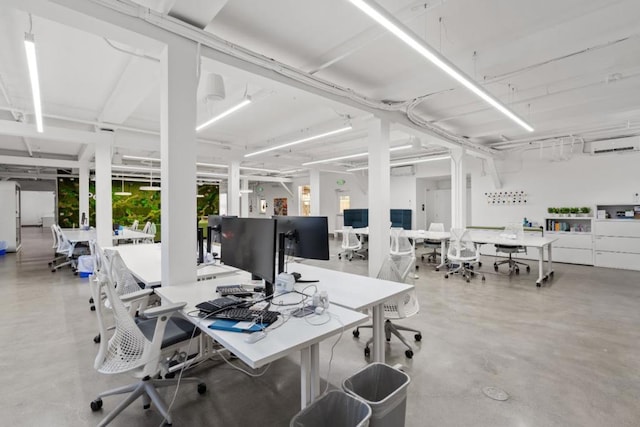 office featuring concrete flooring