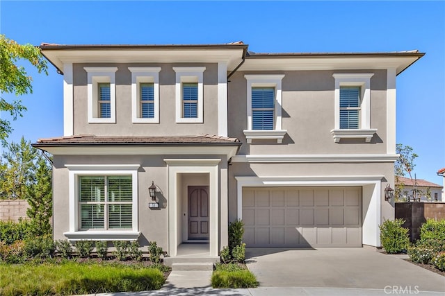 view of front of house featuring a garage