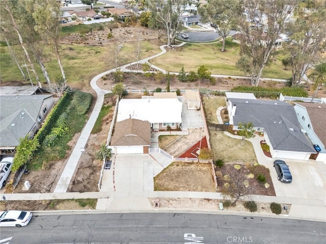 birds eye view of property featuring a residential view