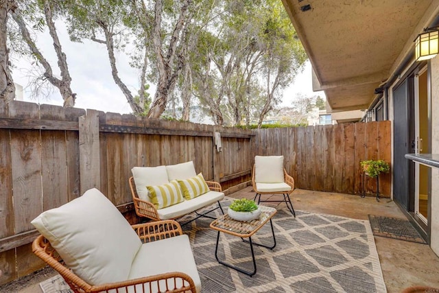 3575 Monair Dr Unit C, San Diego, CA 92117 - fenced backyard featuring a patio and outdoor lounge area