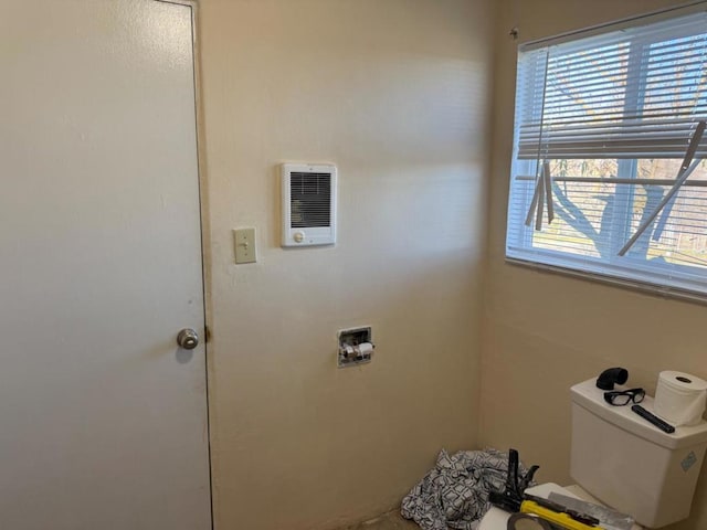 view of clothes washing area