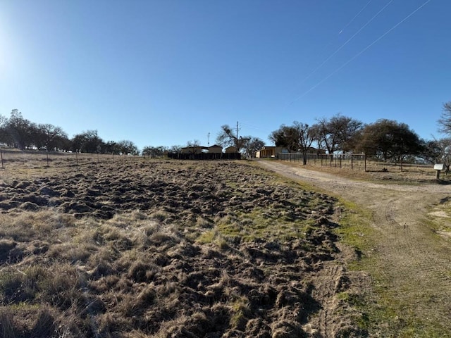 view of street featuring a rural view