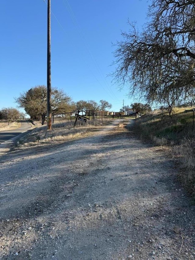 view of street featuring a rural view