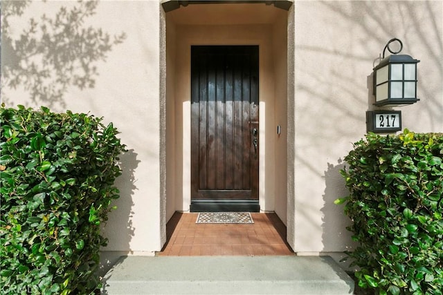 view of entrance to property