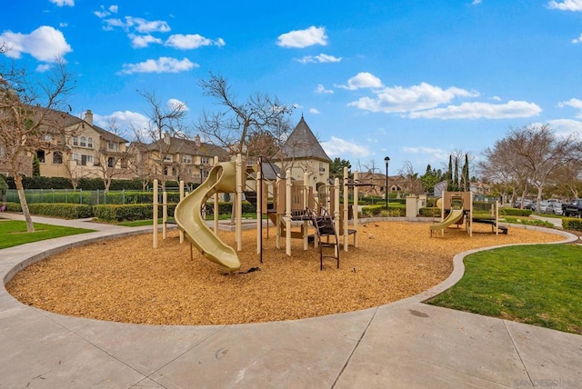 view of jungle gym