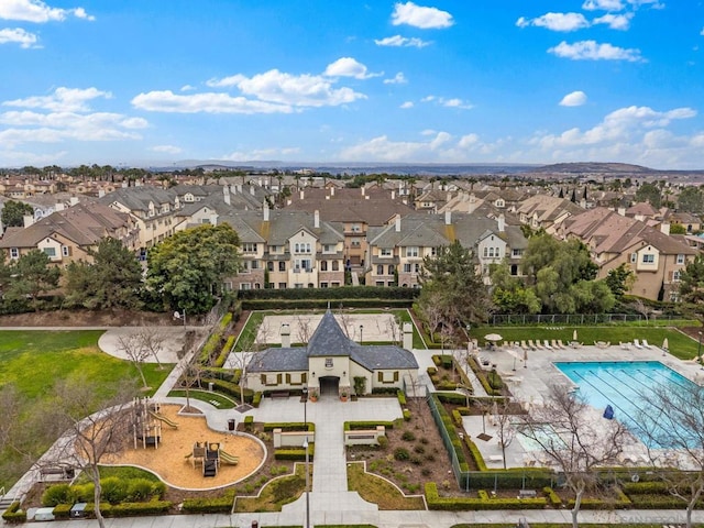 birds eye view of property