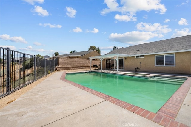 view of pool with a patio area