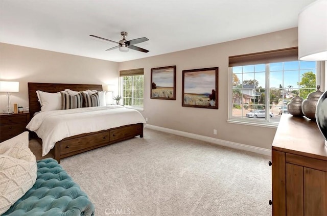 26481 Montebello Pl, Mission Viejo, CA 92691 - bedroom featuring baseboards, a ceiling fan, and carpet