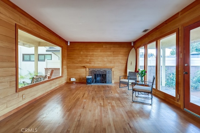 unfurnished sunroom with a wealth of natural light