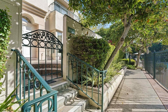 view of balcony