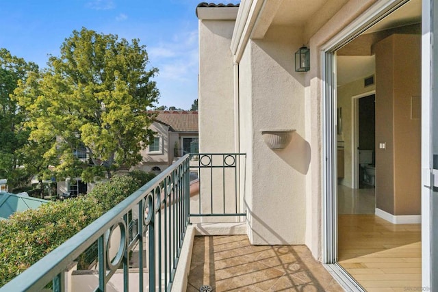 view of balcony