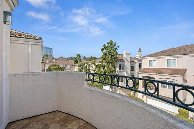 view of balcony