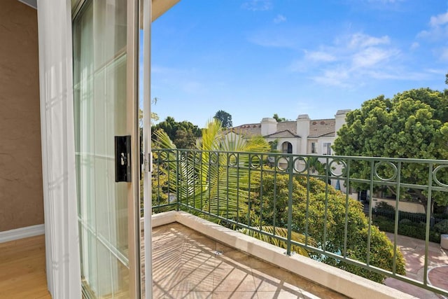 view of balcony