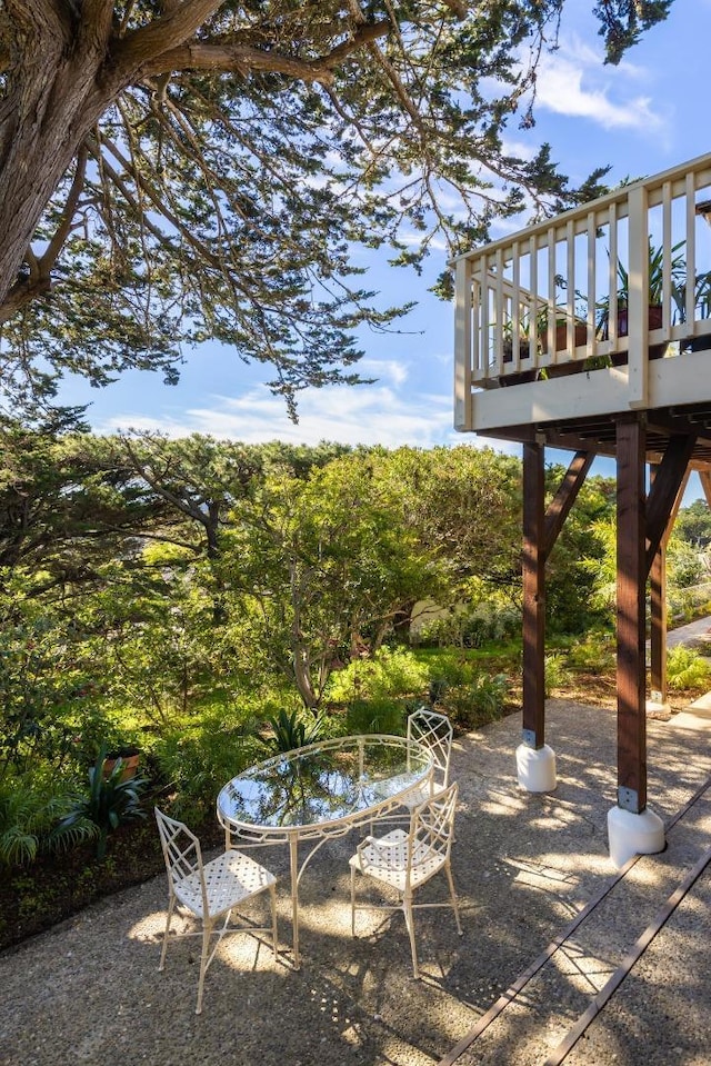 view of patio / terrace featuring a deck