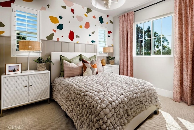 bedroom featuring carpet flooring