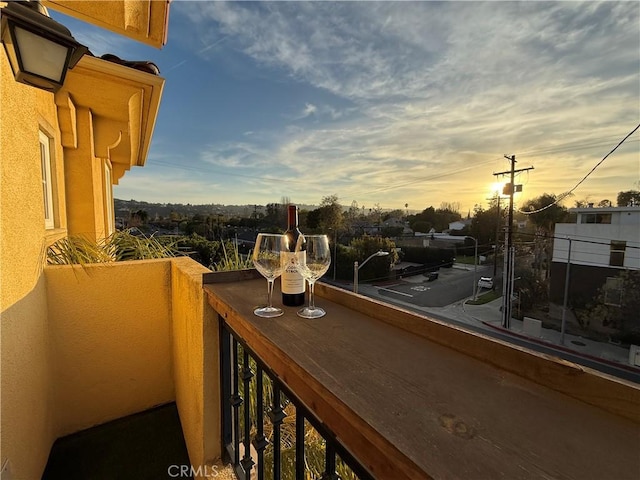 12449 Kling St Unit Ph2, Studio City, CA 91604 - view of balcony at dusk